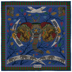 Elephant Parade Royal Blue Pocket Square