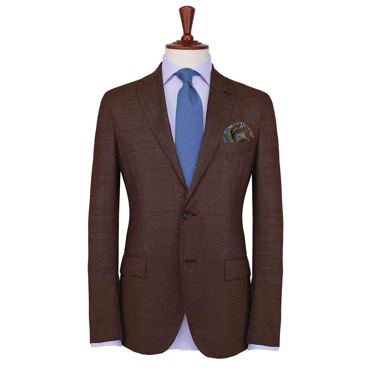 Elephant Parade Brownish Grey Pocket Square