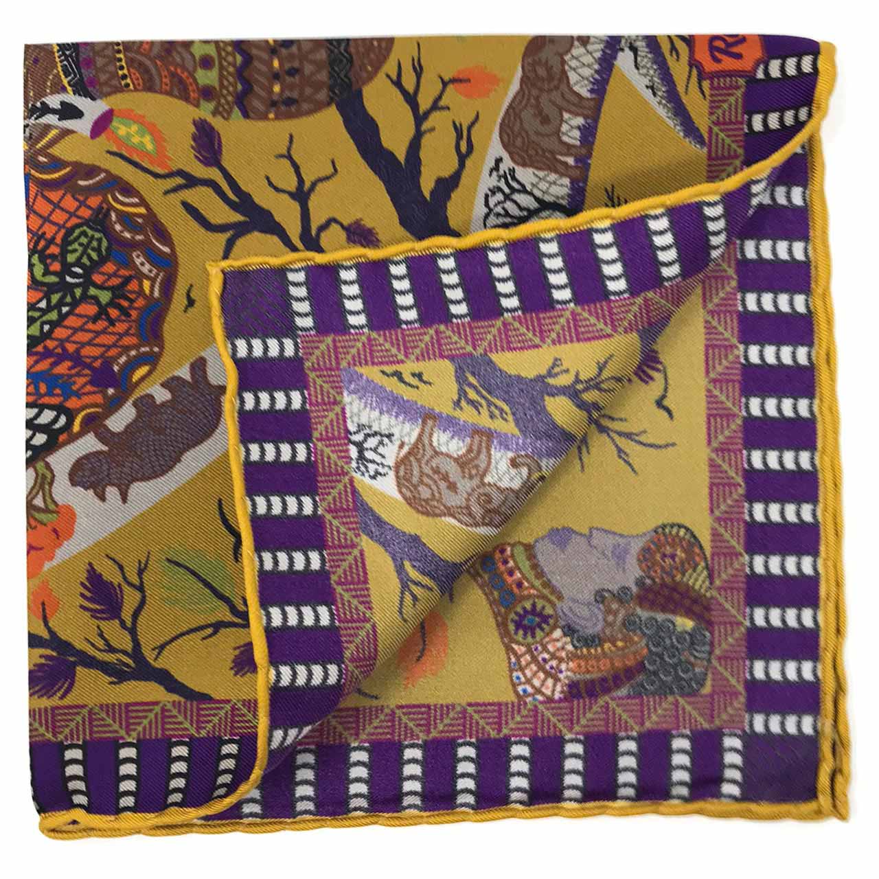 Elephant Parade Dijon Pocket Square
