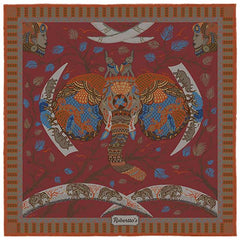 Elephant Parade Rosewood Pocket Square