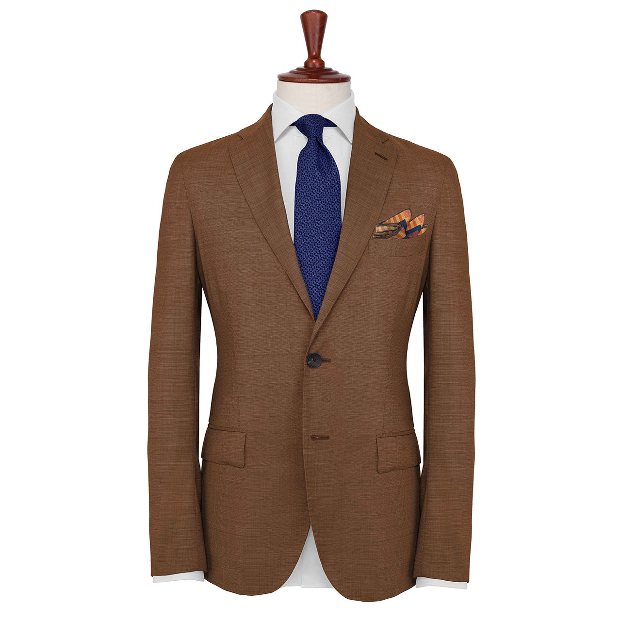 Elephant Parade Teal Pocket Square