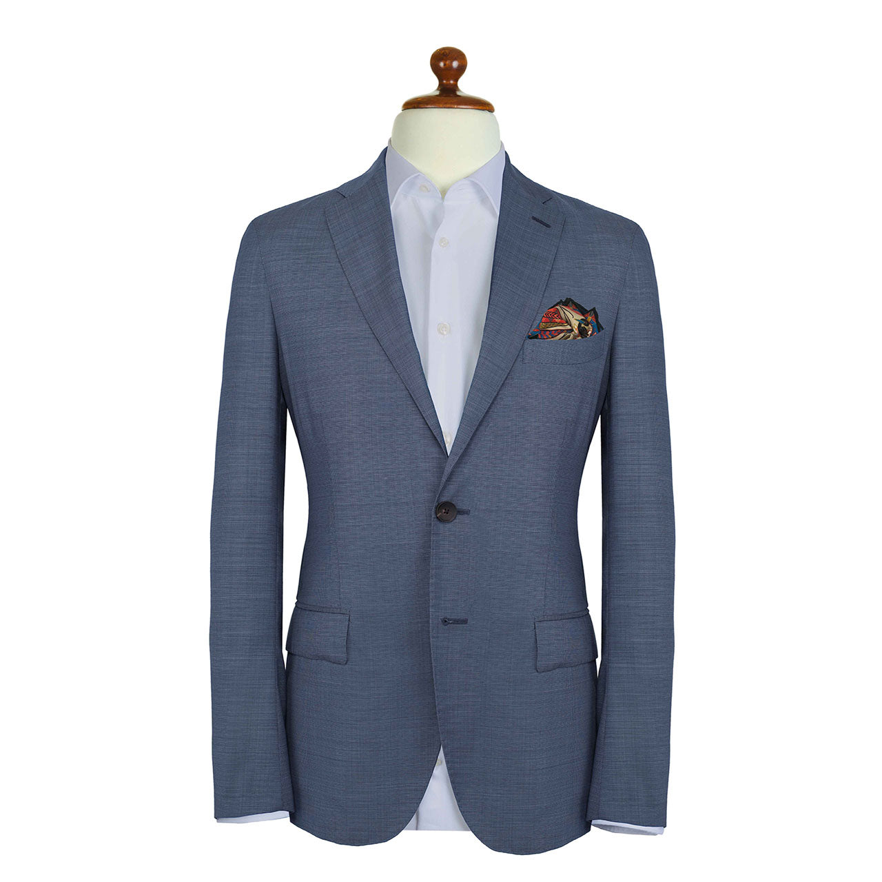 Aquarius Cream Pocket Square