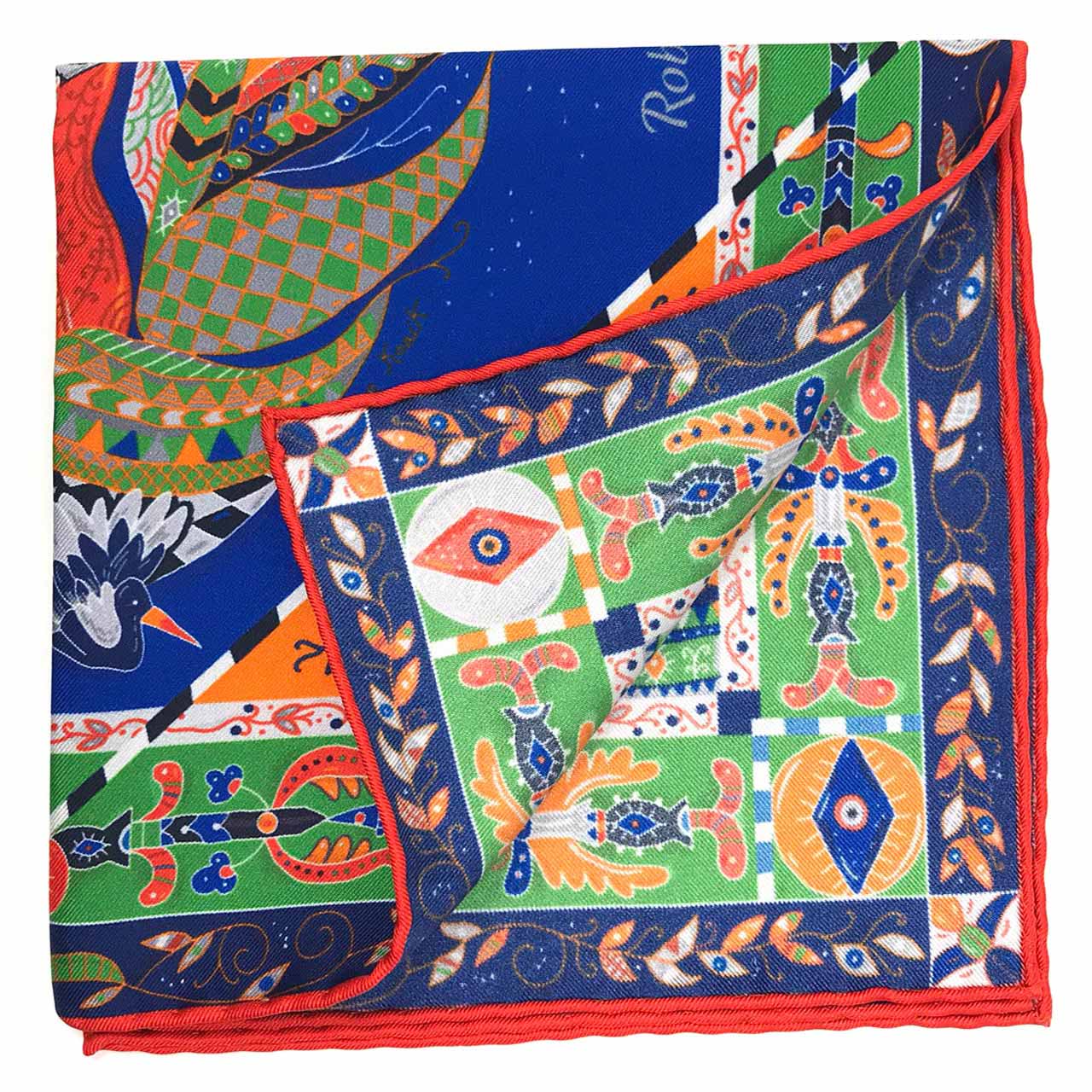 Aquarius Blue Pocket Square