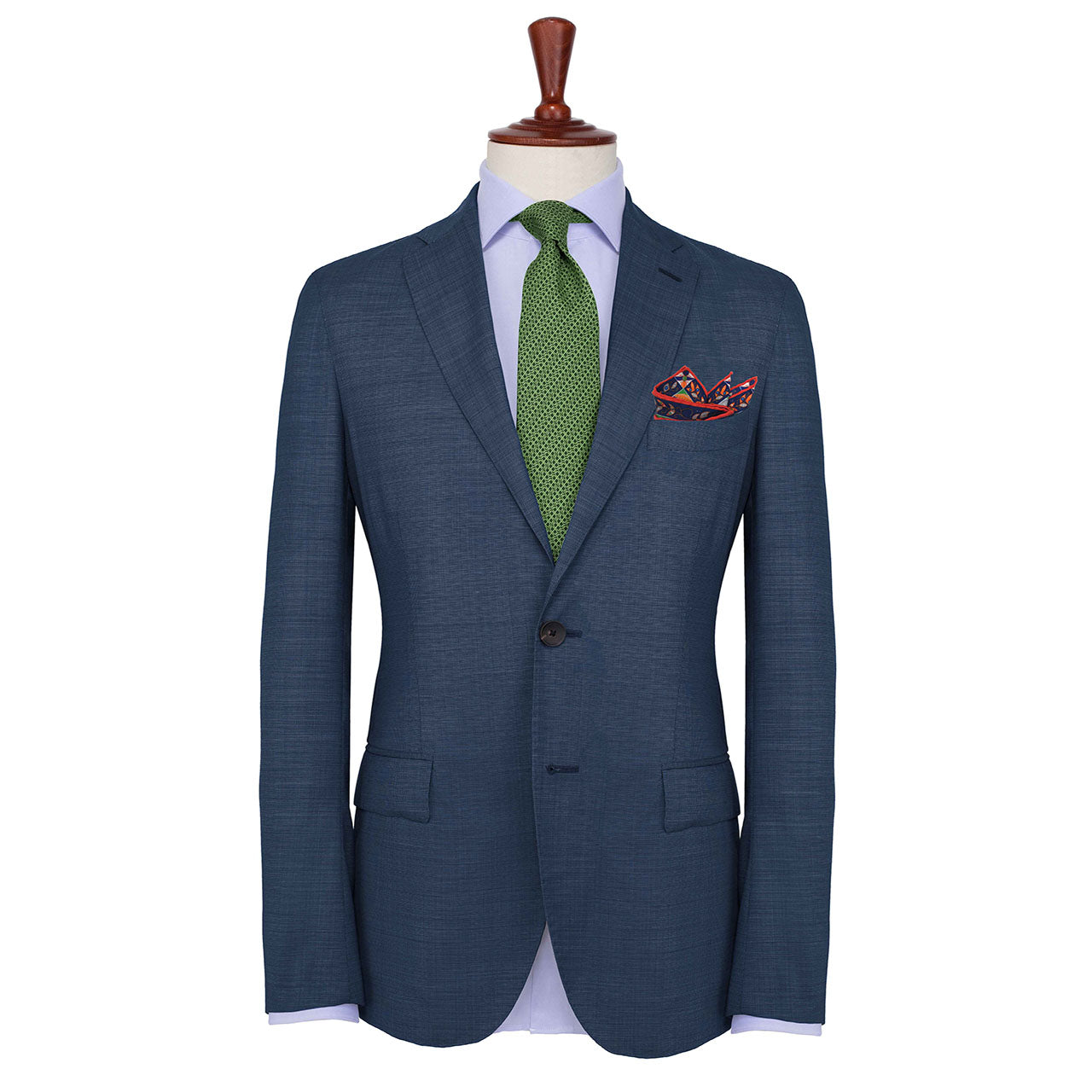 Aquarius Blue Pocket Square