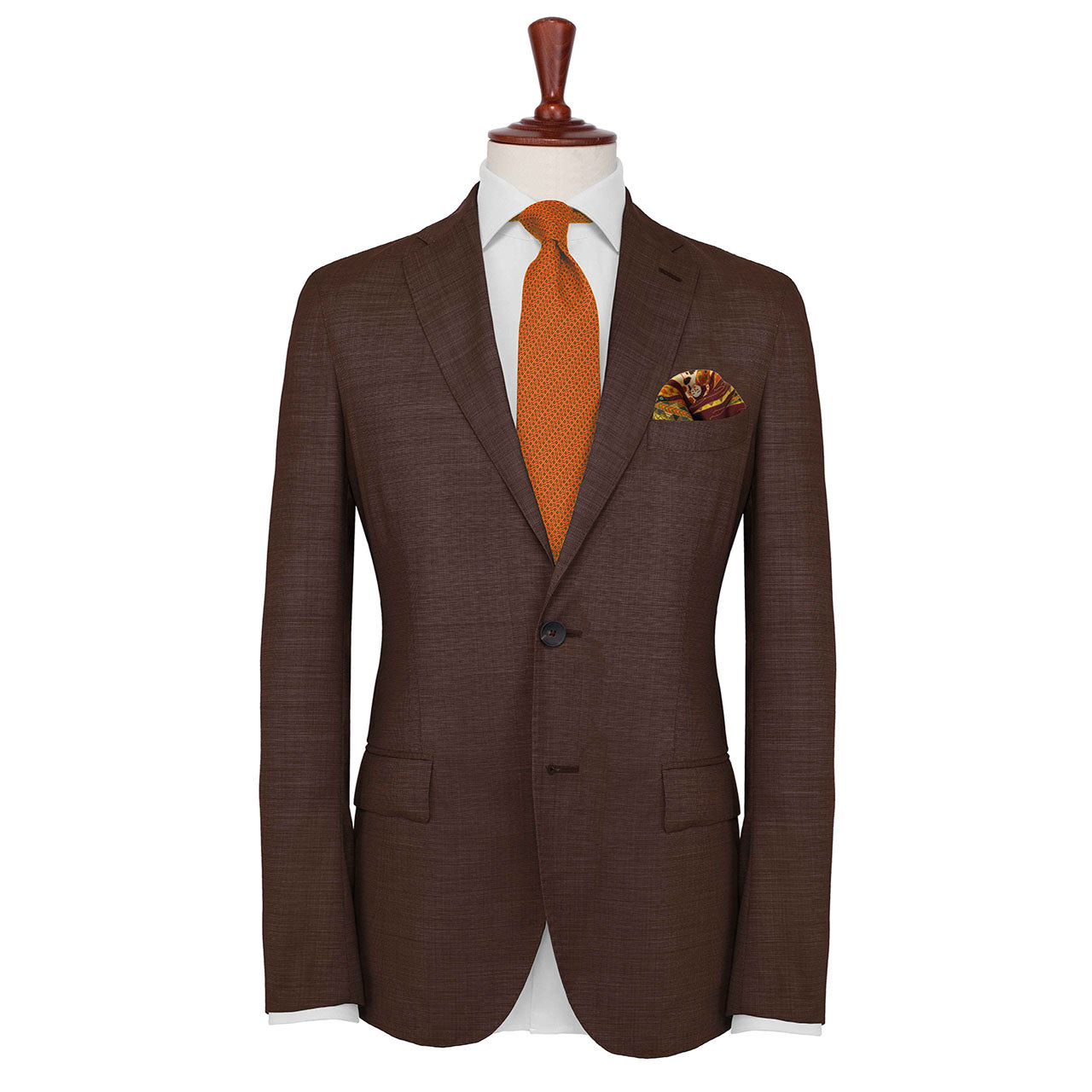Aquarius Maroon Pocket Square