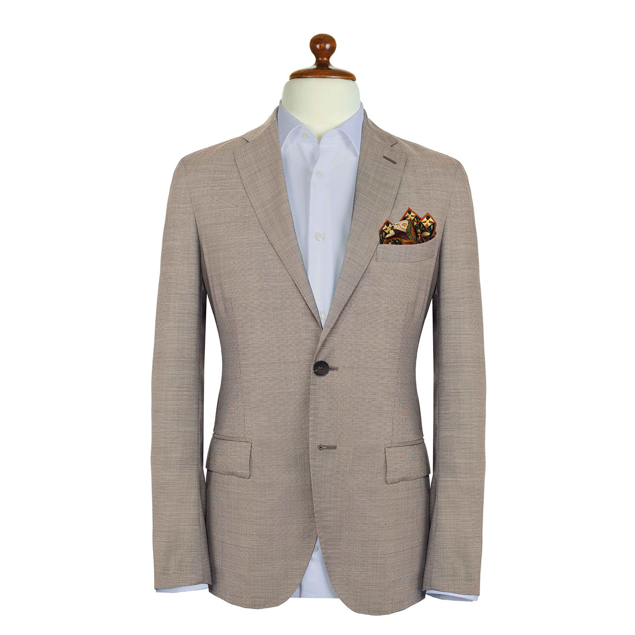 Aquarius Maroon Pocket Square