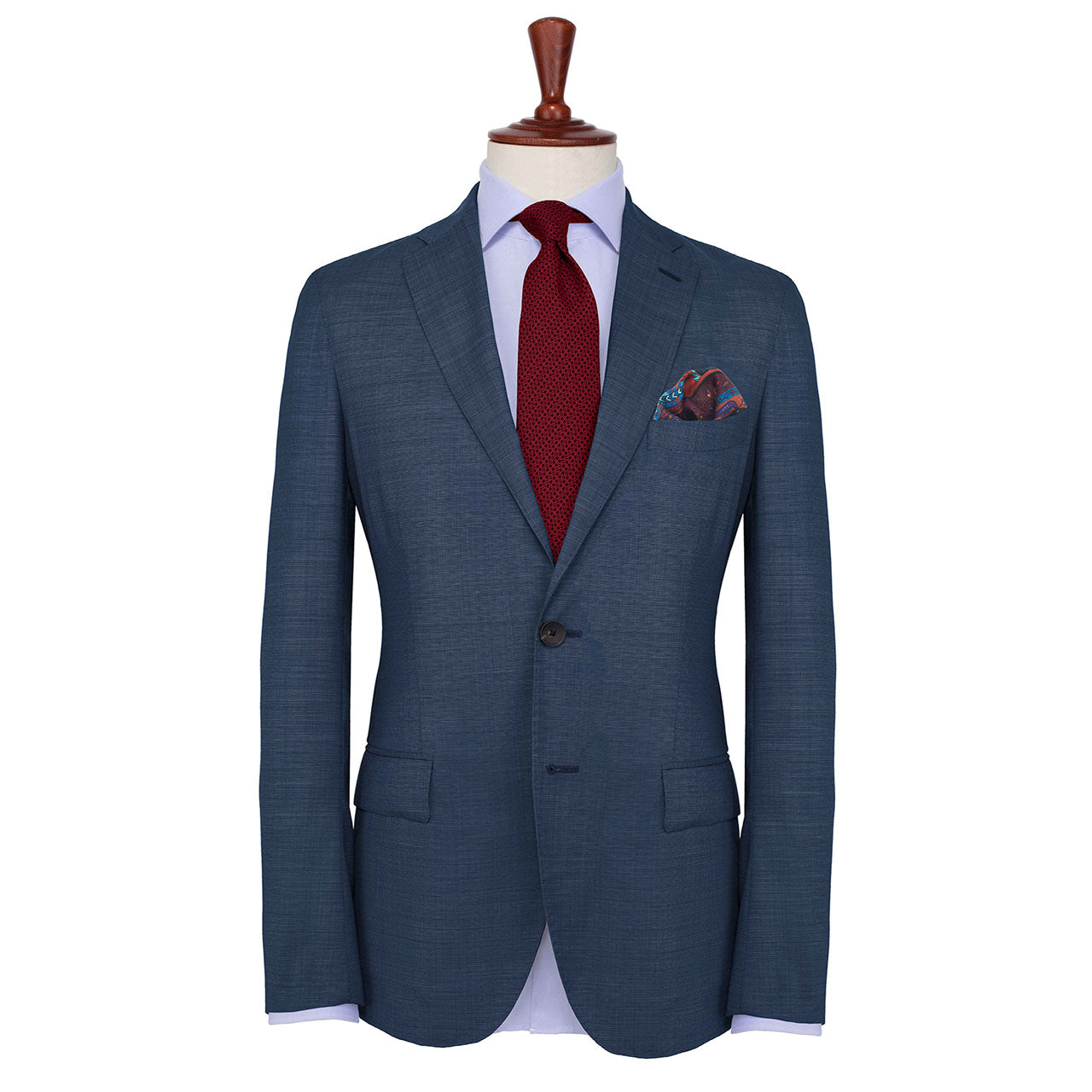 Aquarius Rust Pocket Square