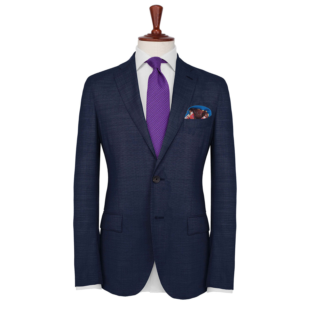 Aquarius Aqua Blue Pocket Square