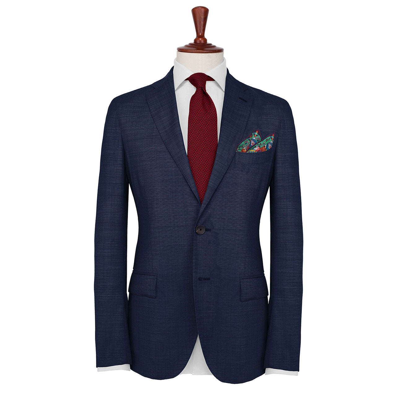 Aquarius Cerise Red Pocket Square