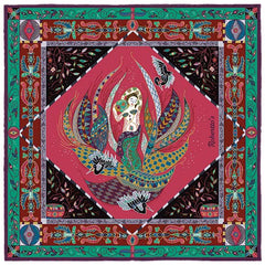 Aquarius Cerise Red Pocket Square