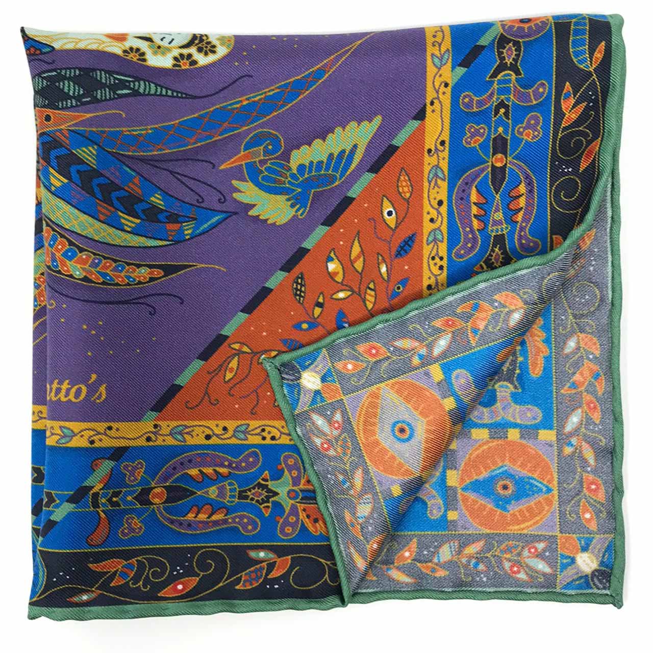 Aquarius Heather Purple Pocket Square