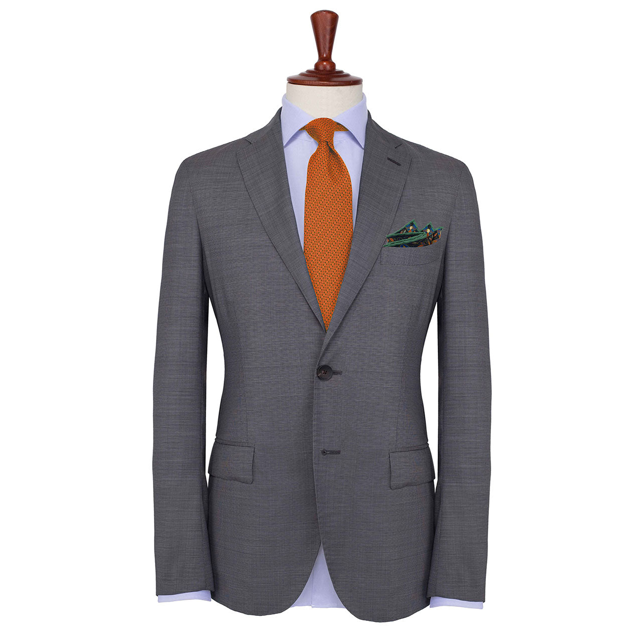 Aquarius Heather Purple Pocket Square