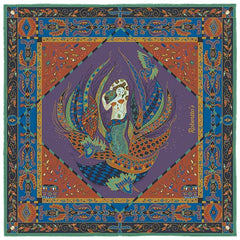 Aquarius Heather Purple Pocket Square