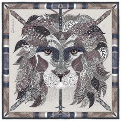 Robertto's Leo Fog Grey Pocket Square