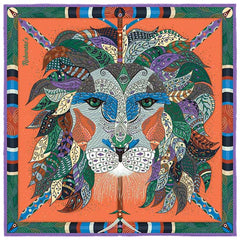 Robertto's Leo Orange Pocket Square