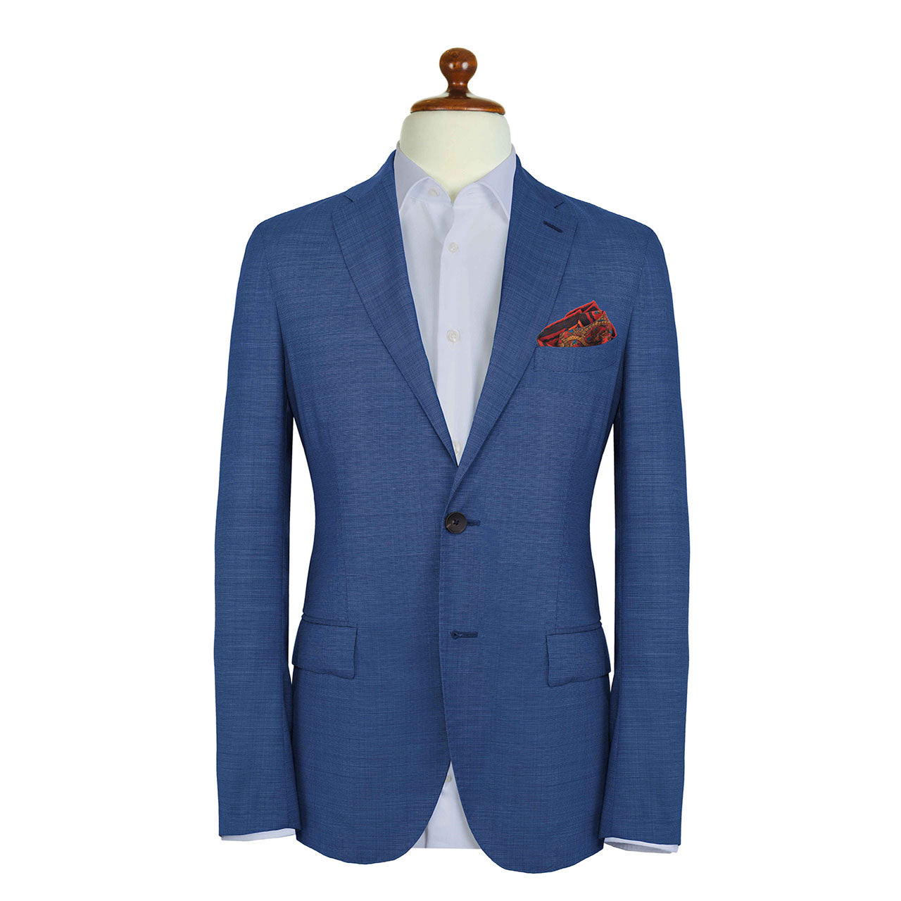Woodland Symphony Rose Red Pocket Square