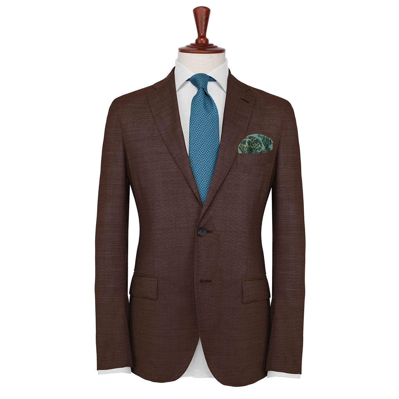 Woodland Symphony Mint Green Pocket Square