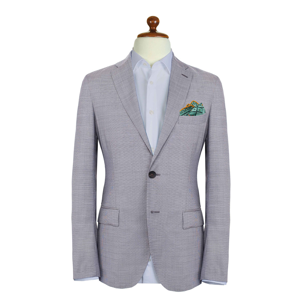 Woodland Symphony Mint Green Pocket Square