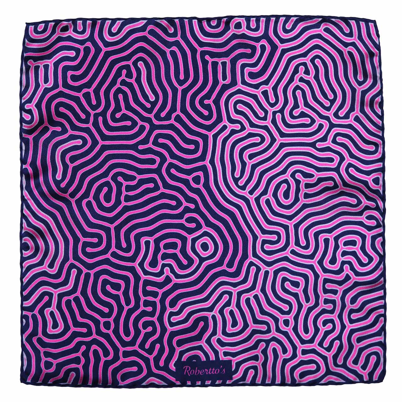 Paths of Destiny Dark Imperial Blue Pocket Square