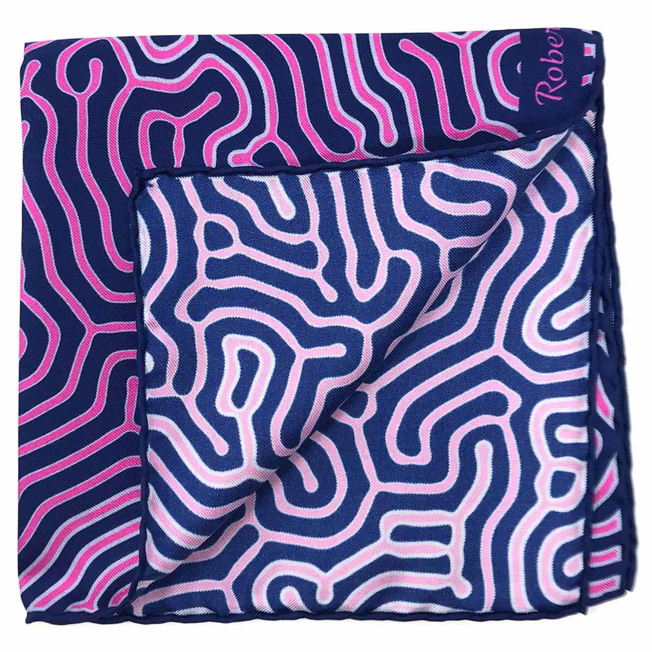 Paths of Destiny Dark Imperial Blue Pocket Square