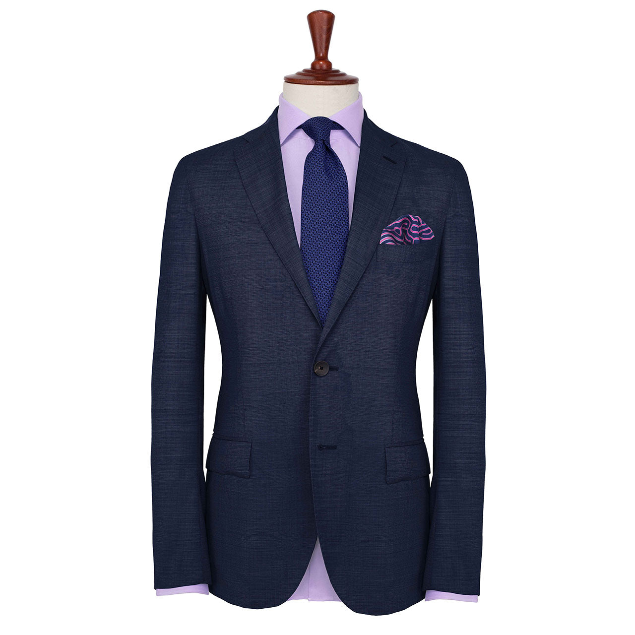 Paths of Destiny Dark Imperial Blue Pocket Square