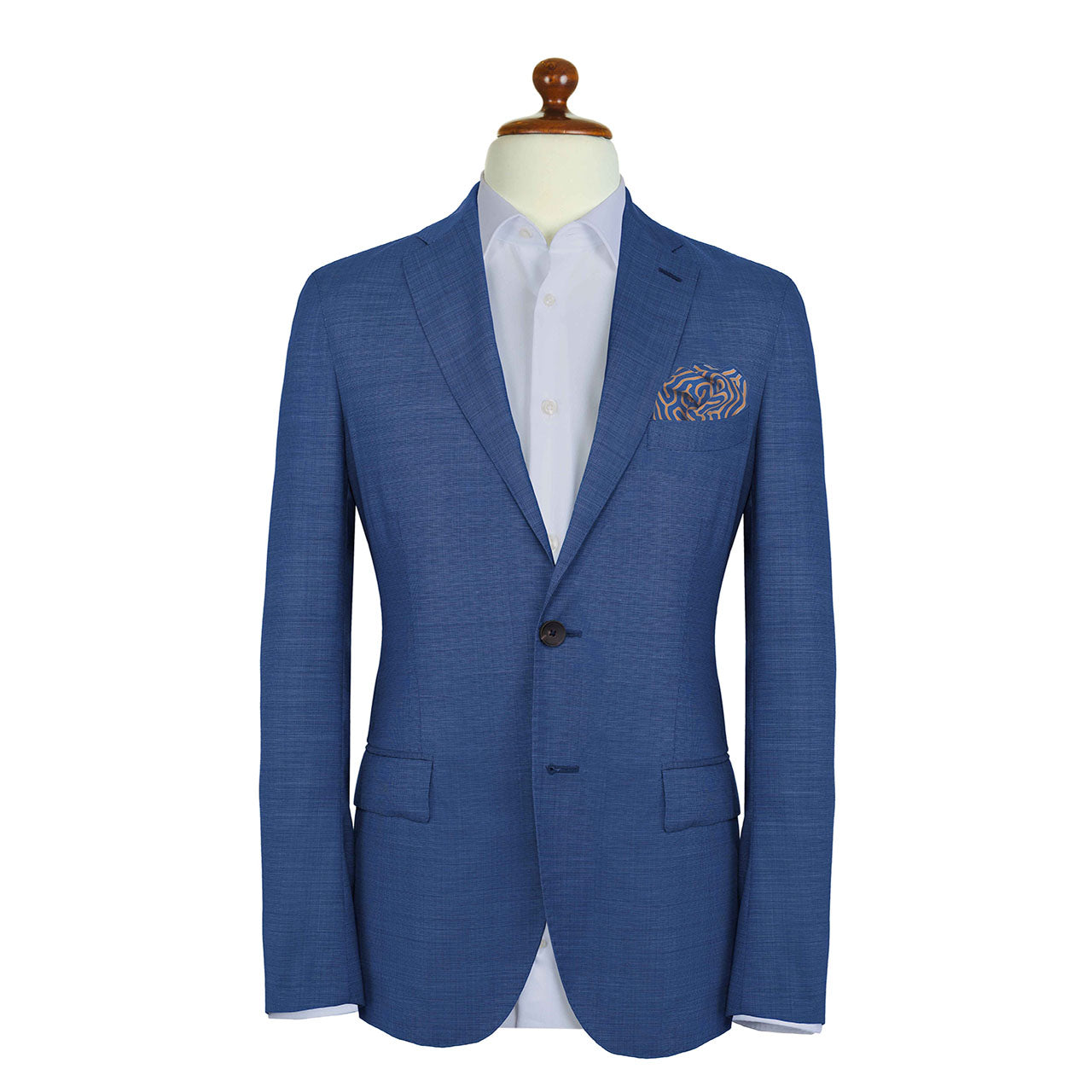 Paths of Destiny Blue Cola Pocket Square