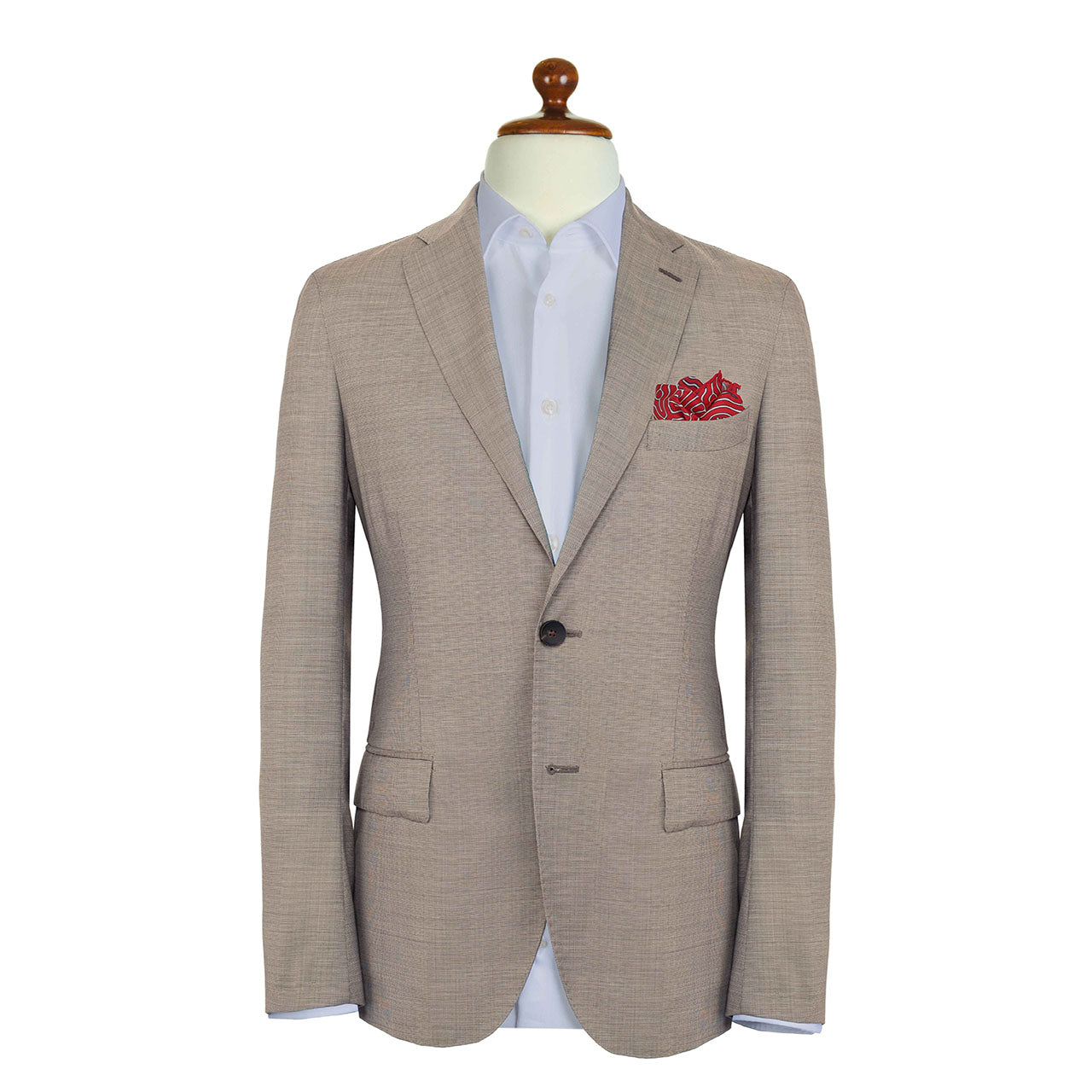 Paths of Destiny Ferrari Red Pocket Square