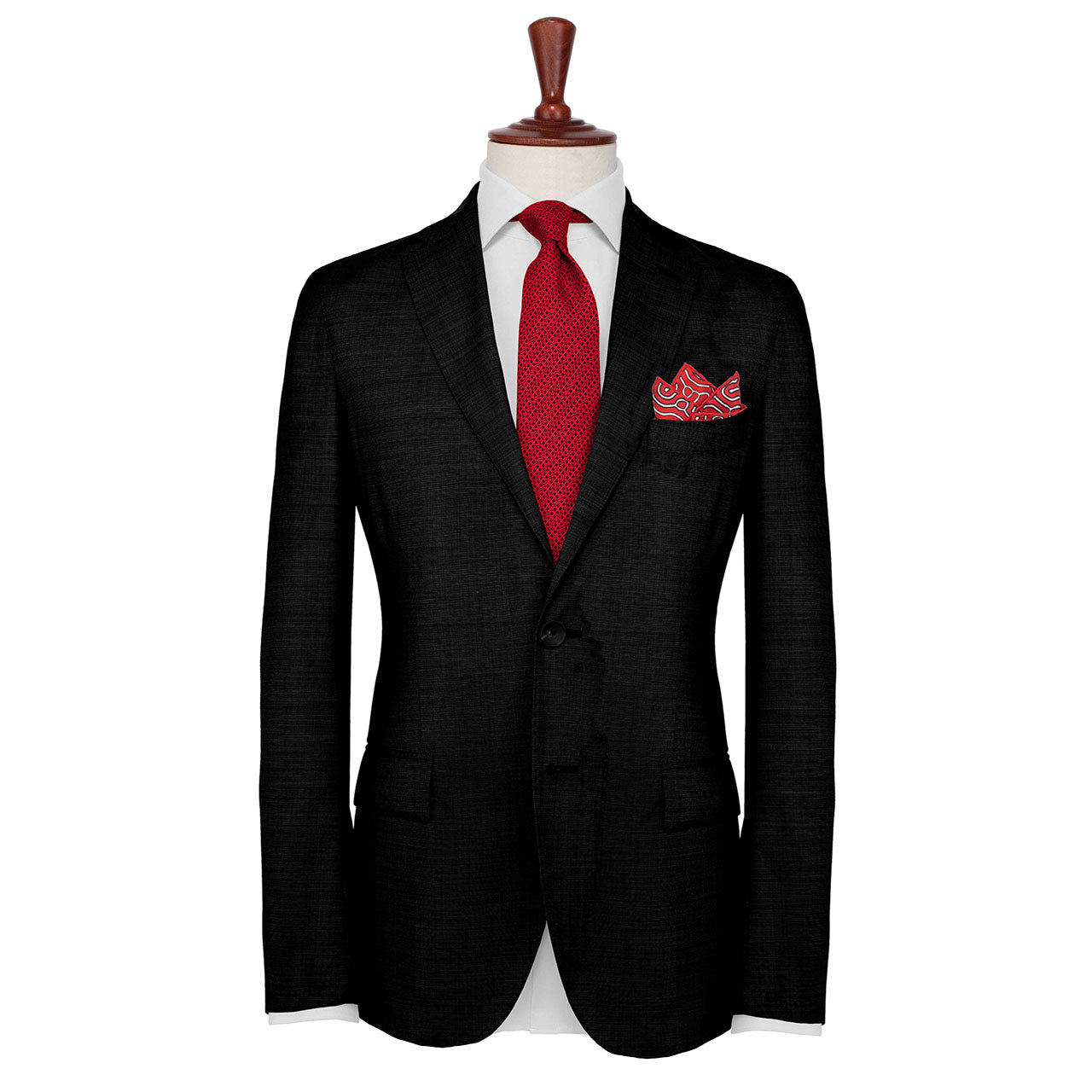 Paths of Destiny Ferrari Red Pocket Square