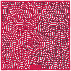 Paths of Destiny Ferrari Red Pocket Square