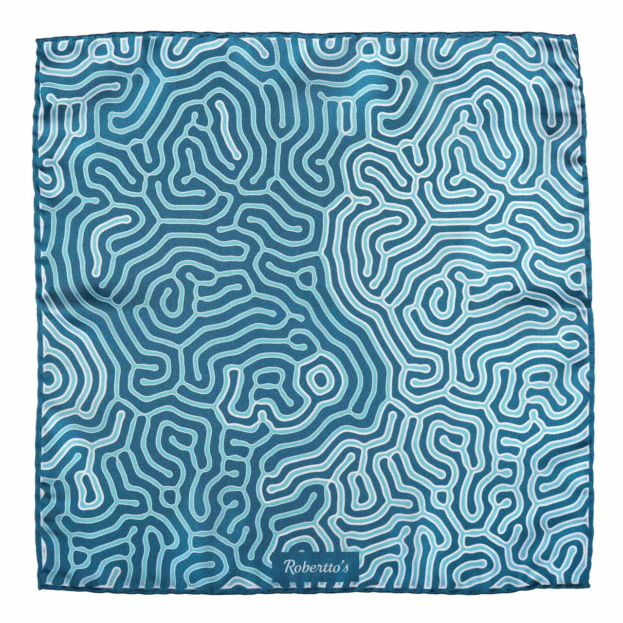 Paths of Destiny Crystal Blue Pocket Square
