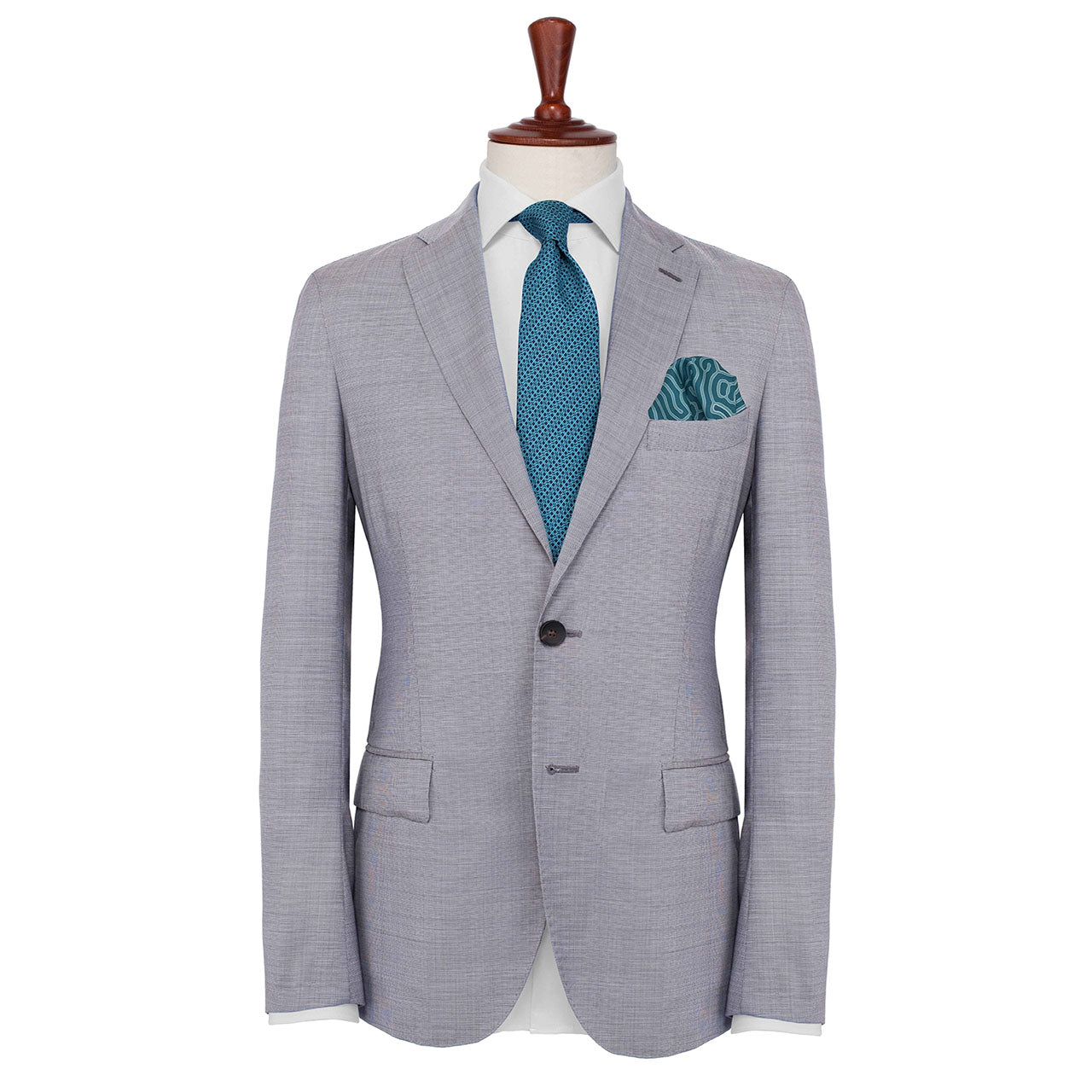 Paths of Destiny Crystal Blue Pocket Square