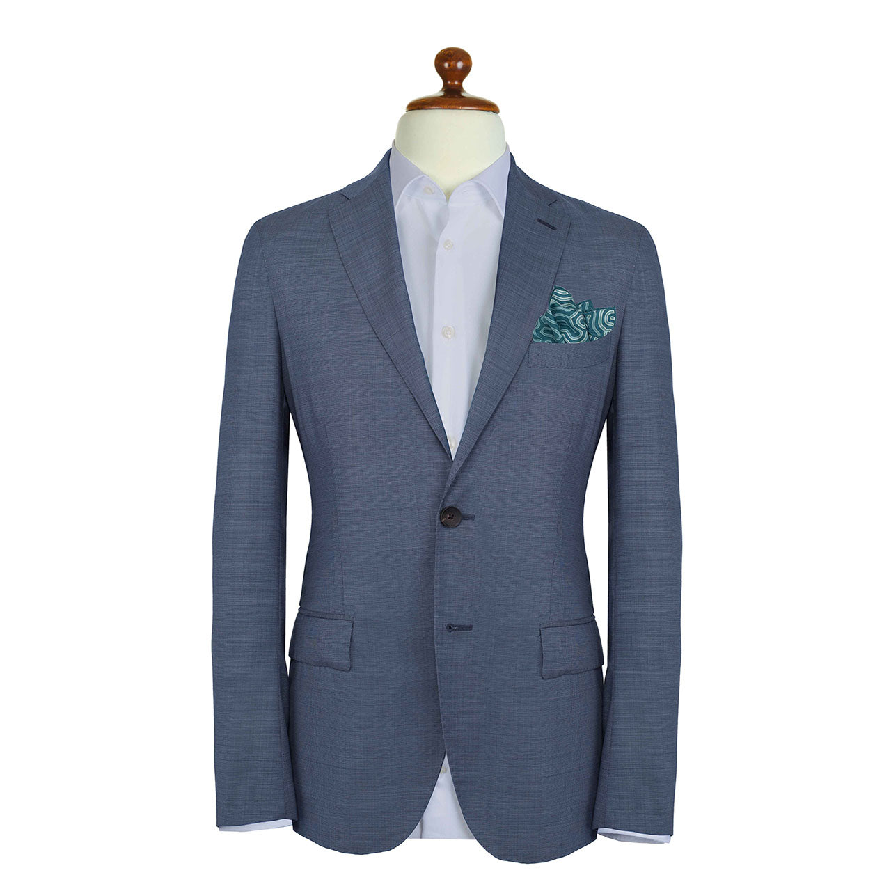 Paths of Destiny Crystal Blue Pocket Square