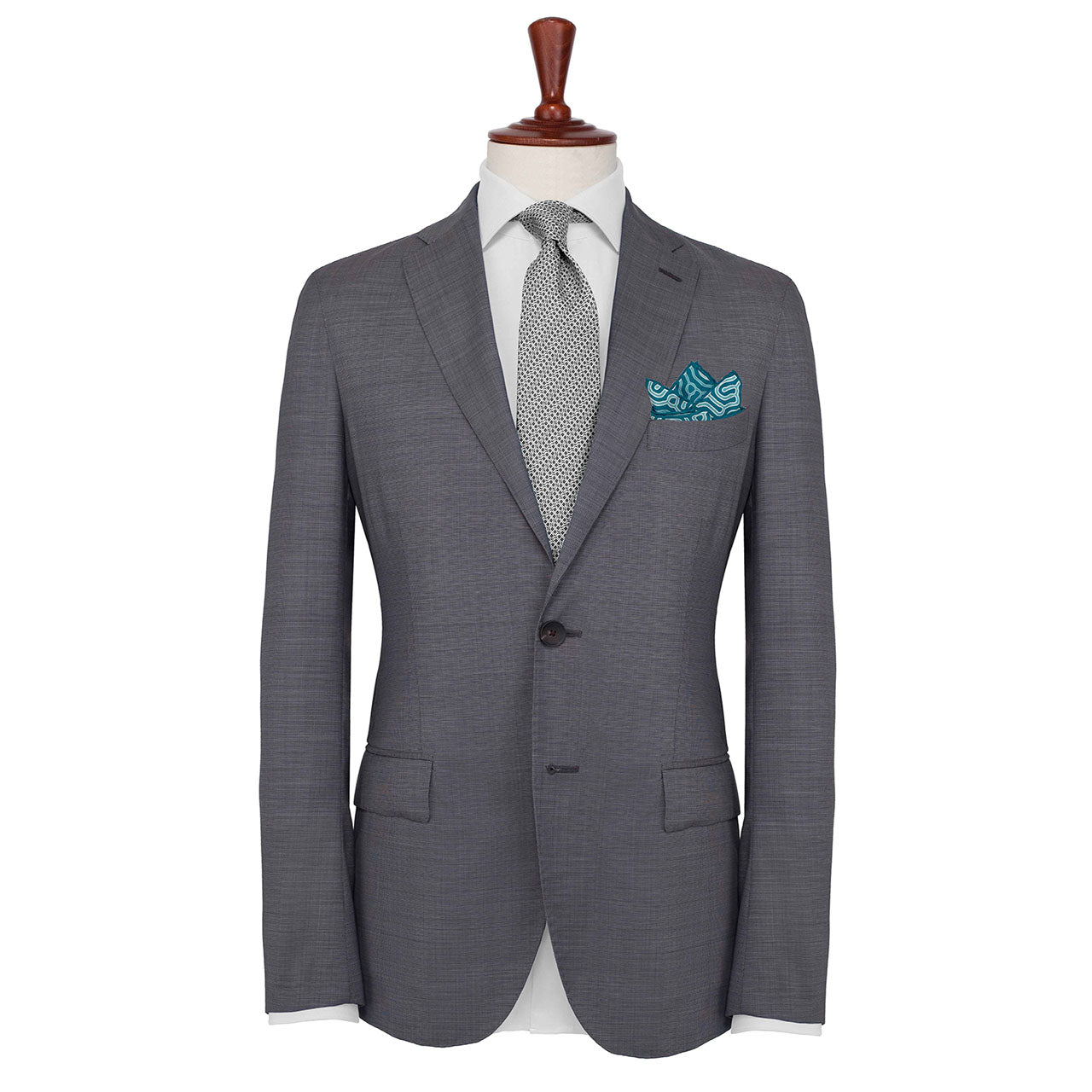 Paths of Destiny Crystal Blue Pocket Square