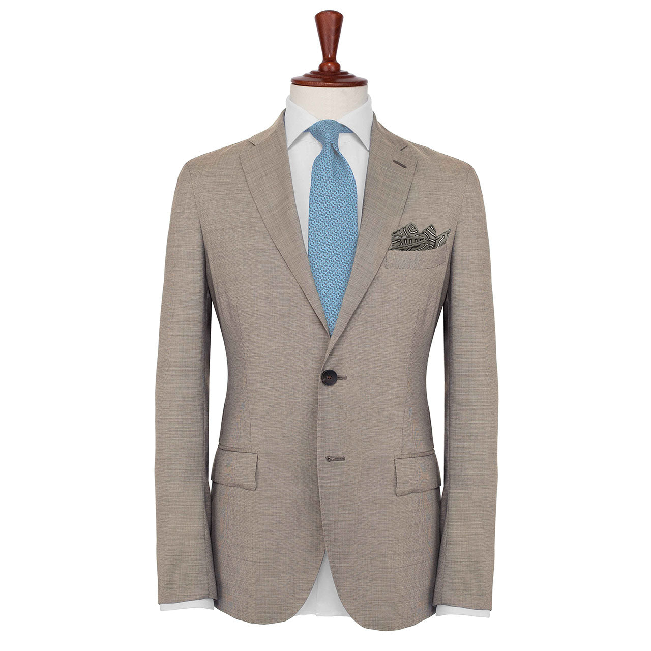 Paths of Destiny Light Pastel Grey Pocket Square