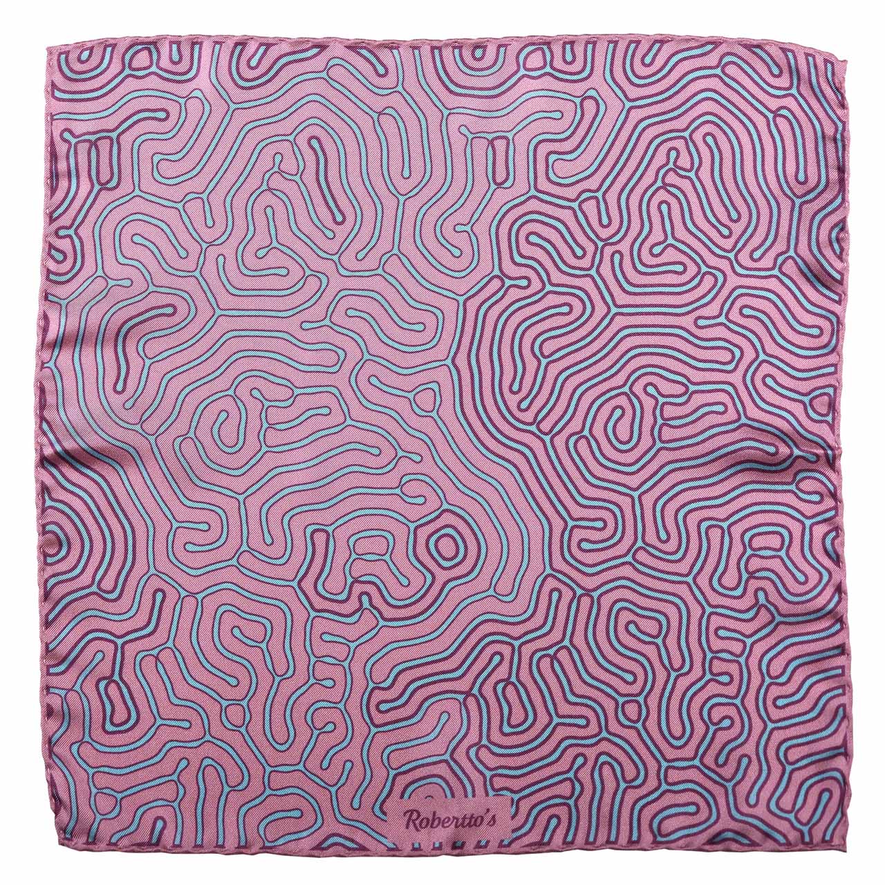 Paths of Destiny Cherry Blossom Pink Pocket Square