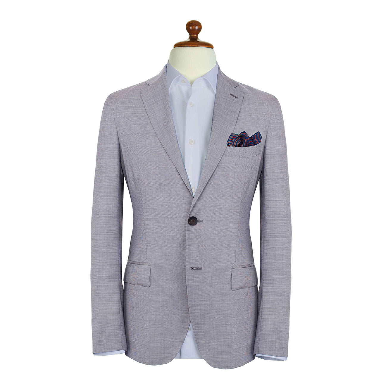 Paths of Destiny Dark Sea Blue Pocket Square
