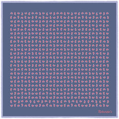 Paisley Scintillation Dark Cool Grey Pocket Square