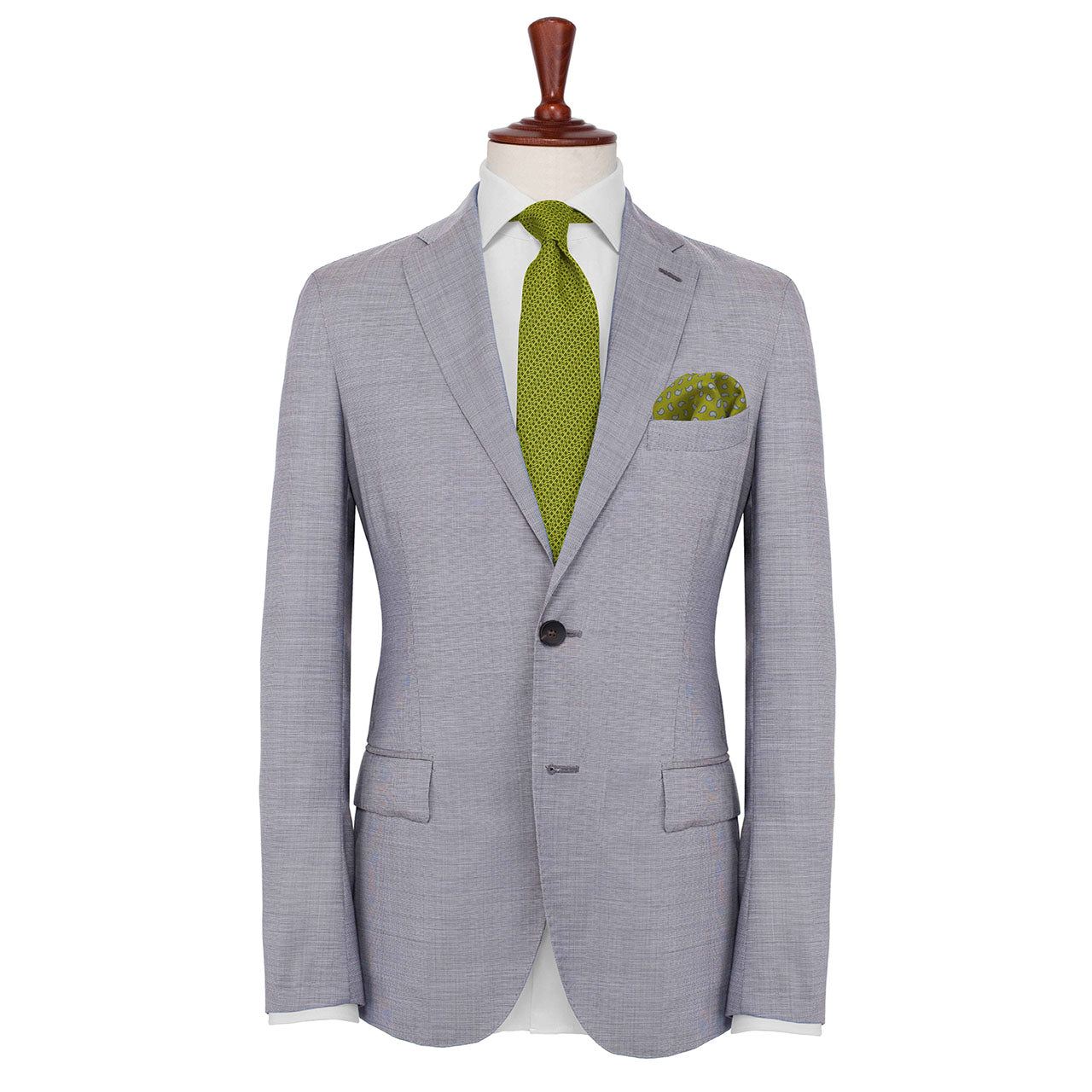 Paisley Scintillation Dark Peridot Green Pocket Square