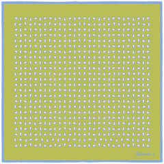 Paisley Scintillation Dark Peridot Green Pocket Square