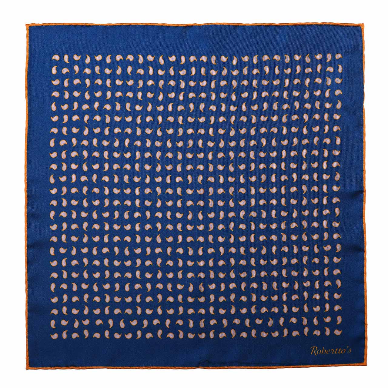Paisley Scintillation UCLA Blue Pocket Square