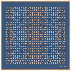 Paisley Scintillation UCLA Blue Pocket Square