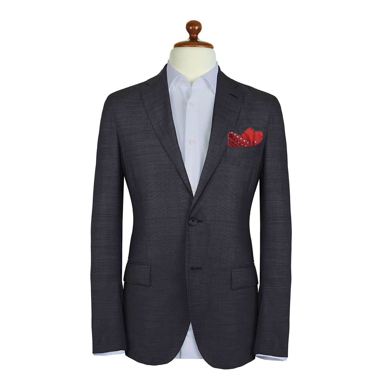 Paisley Scintillation Radical Red Pocket Square