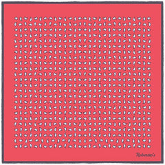 Paisley Scintillation Radical Red Pocket Square