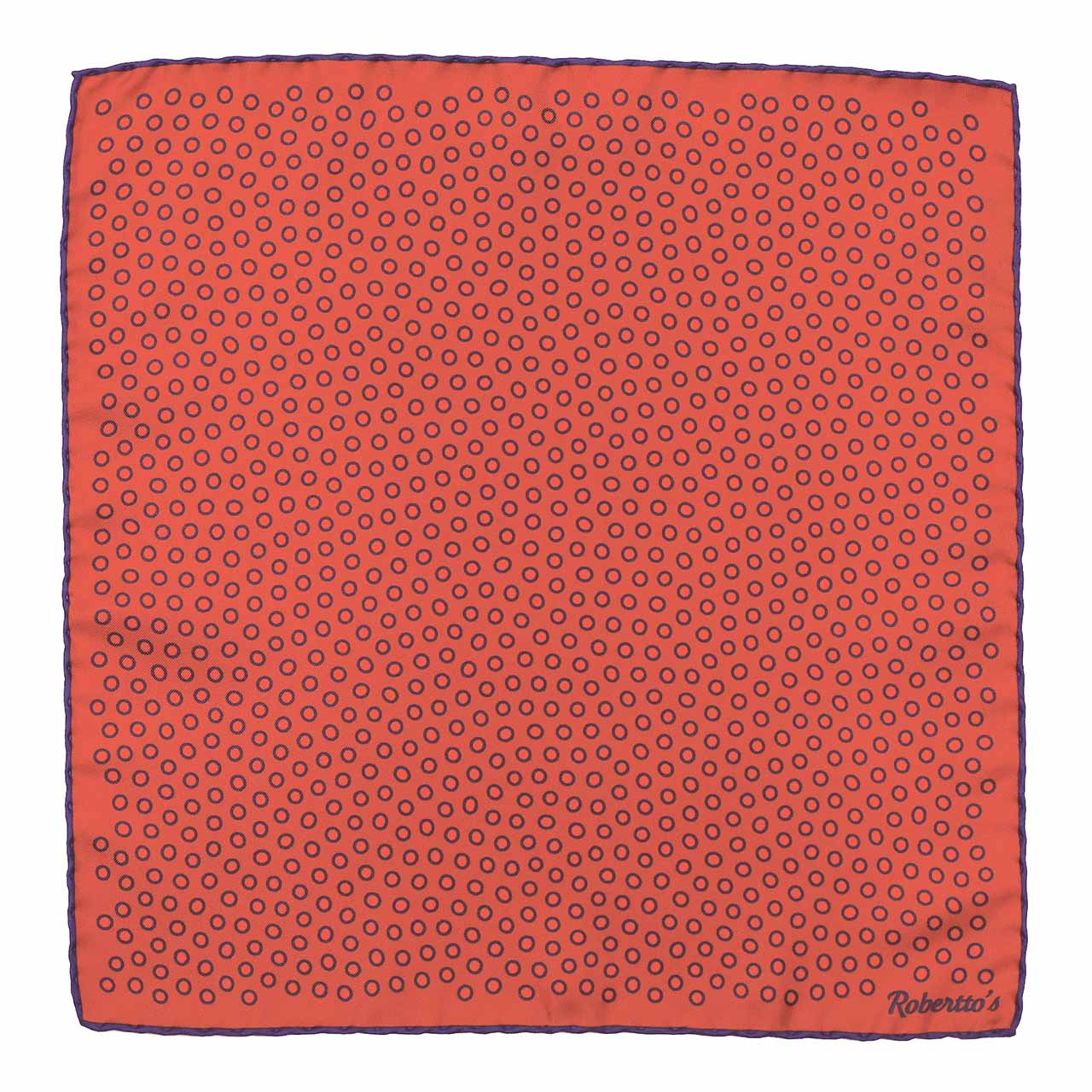 Polka Power Pale Carmine Red Pocket Square