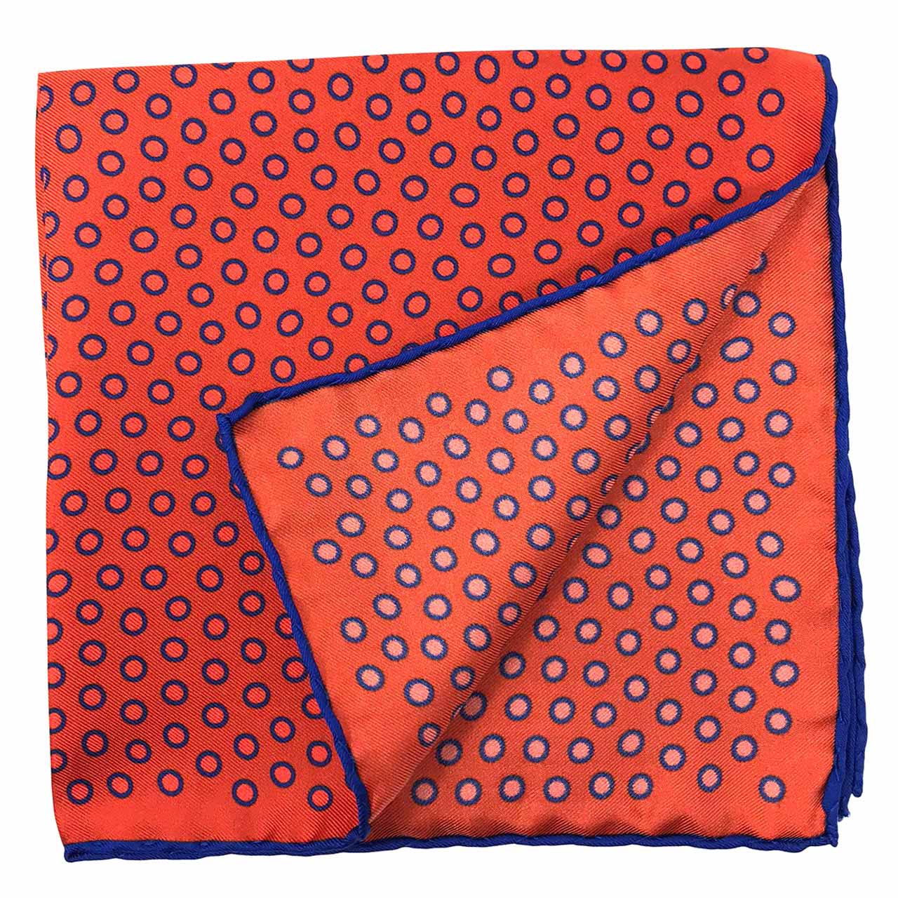 Polka Power Pale Carmine Red Pocket Square