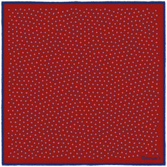 Polka Power Pale Carmine Red Pocket Square