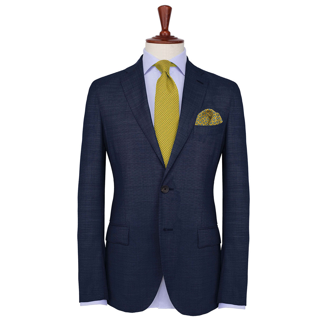 Polka Power Mustard Yellow Pocket Square