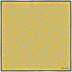 Polka Power Mustard Yellow Pocket Square