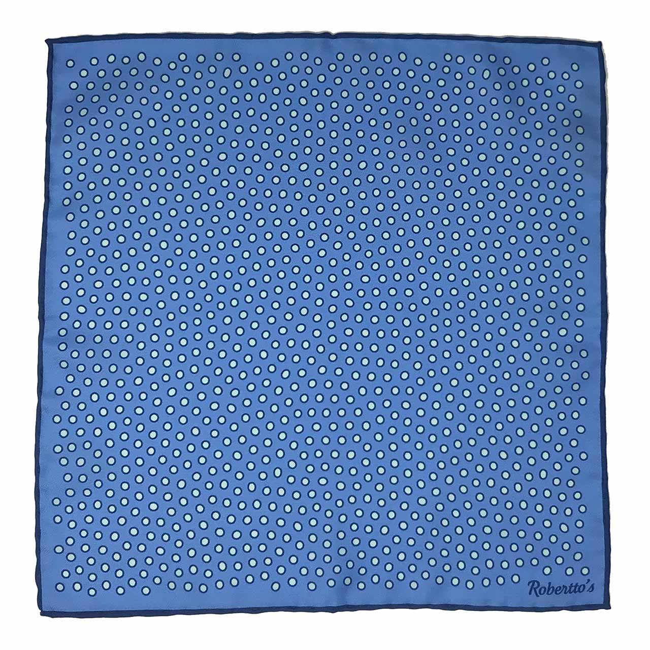 Polka Power Light Sky Blue Pocket Square