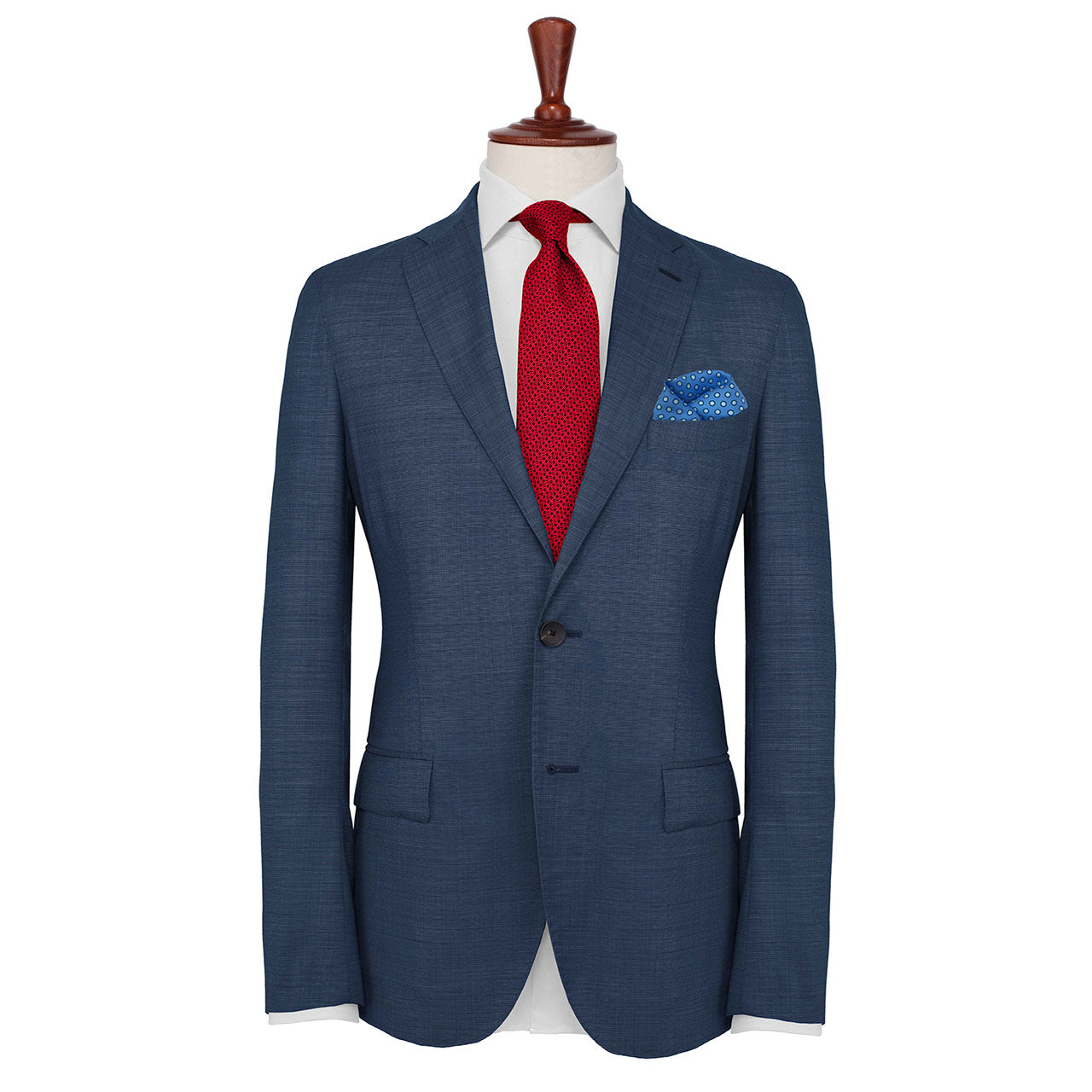 Polka Power Light Sky Blue Pocket Square